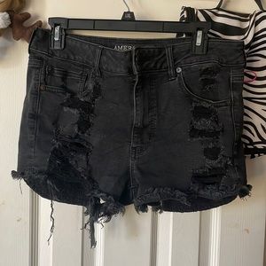 Black short shorts. Size 12
